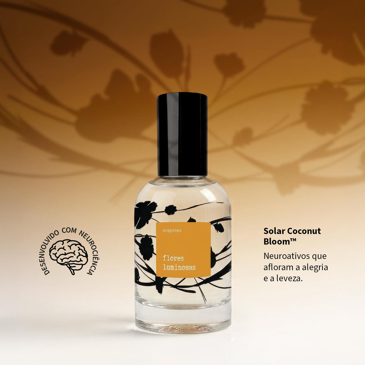 FLORES POÉTICAS LUMINOSAS | Perfume Solar Floral 60 ml | Uma fragrância radiante, paradisíaca.