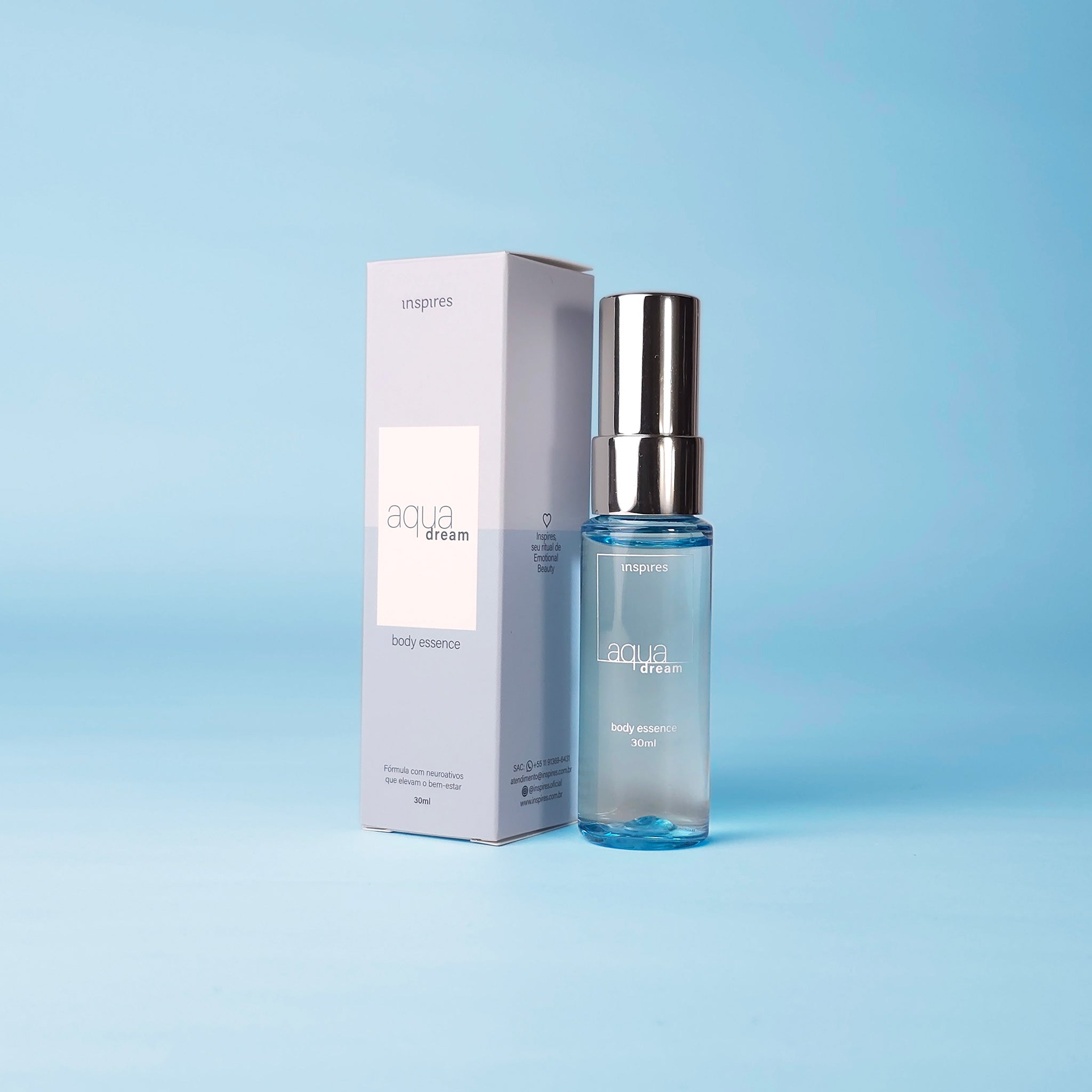 AQUA DREAM 30ml | Body Essence delicioso e suave que desperta a calma. Desenvolvido com Neurociência.