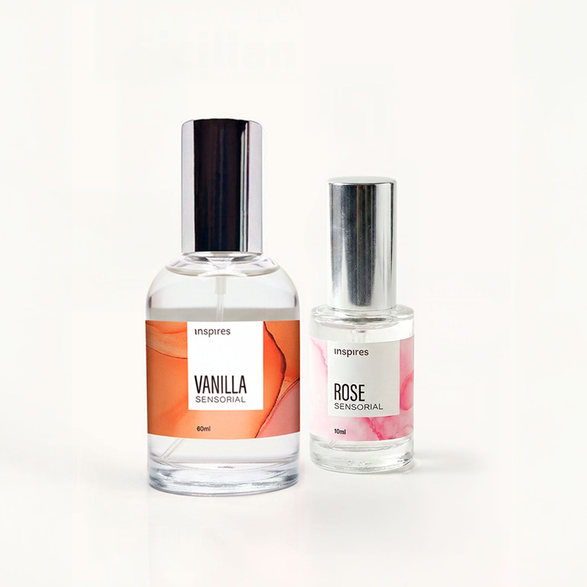 KIT VANILLA SENSORIAL 60ml + ROSE SENSORIAL 10ml | Sofisticação Sensual