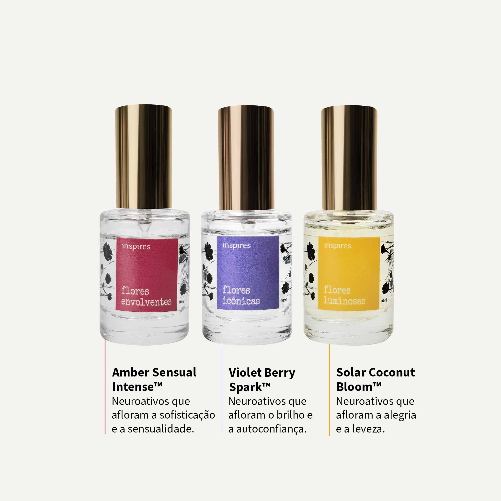 COLEÇÃO FLORES POÉTICAS | Um jardim de emoções - 3 X 10 ML | Um perfume para cada momento