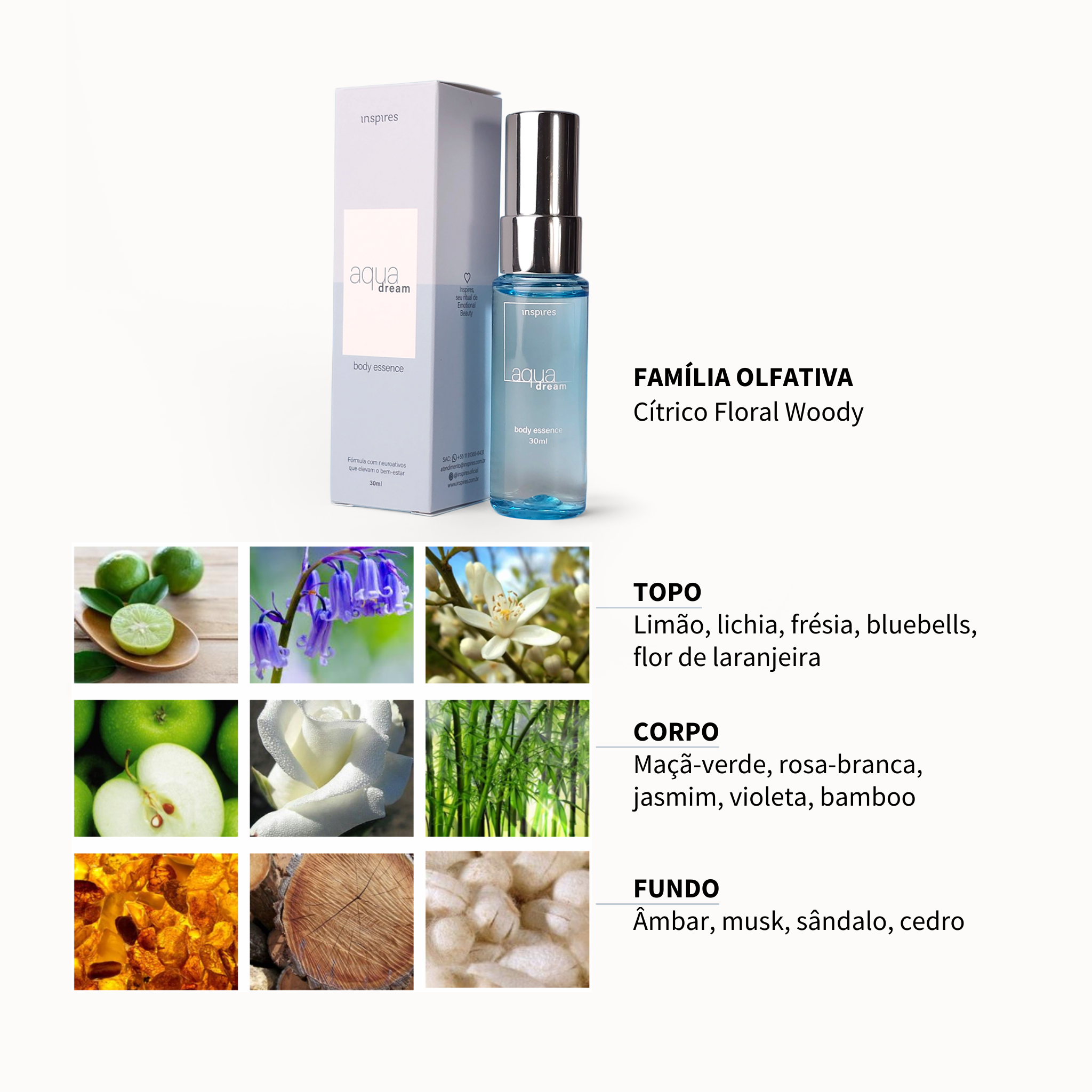 AQUA DREAM | Body Essence delicioso e suave que desperta a calma