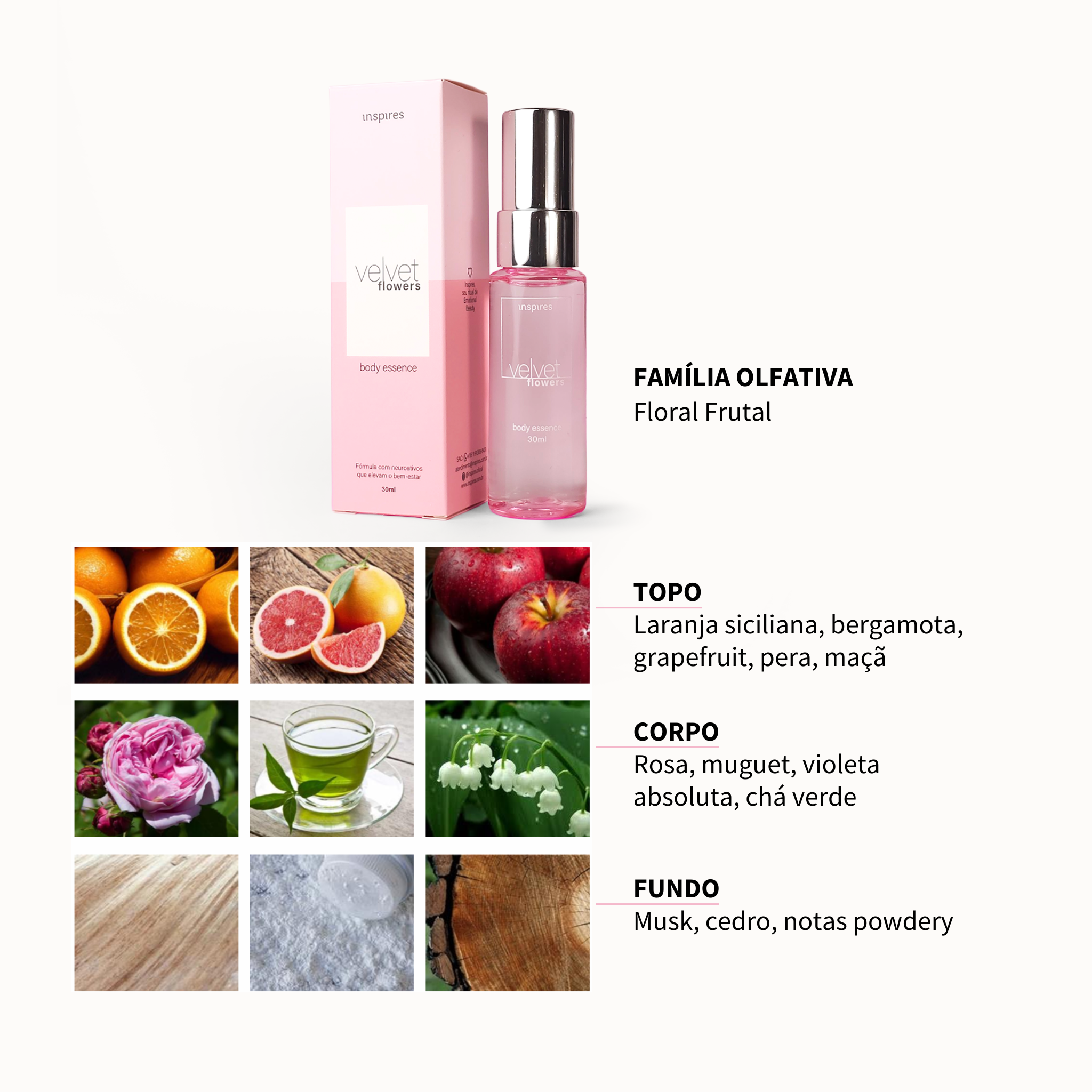 VELVET FLOWERS | Body Essence floral delicado que desperta leveza