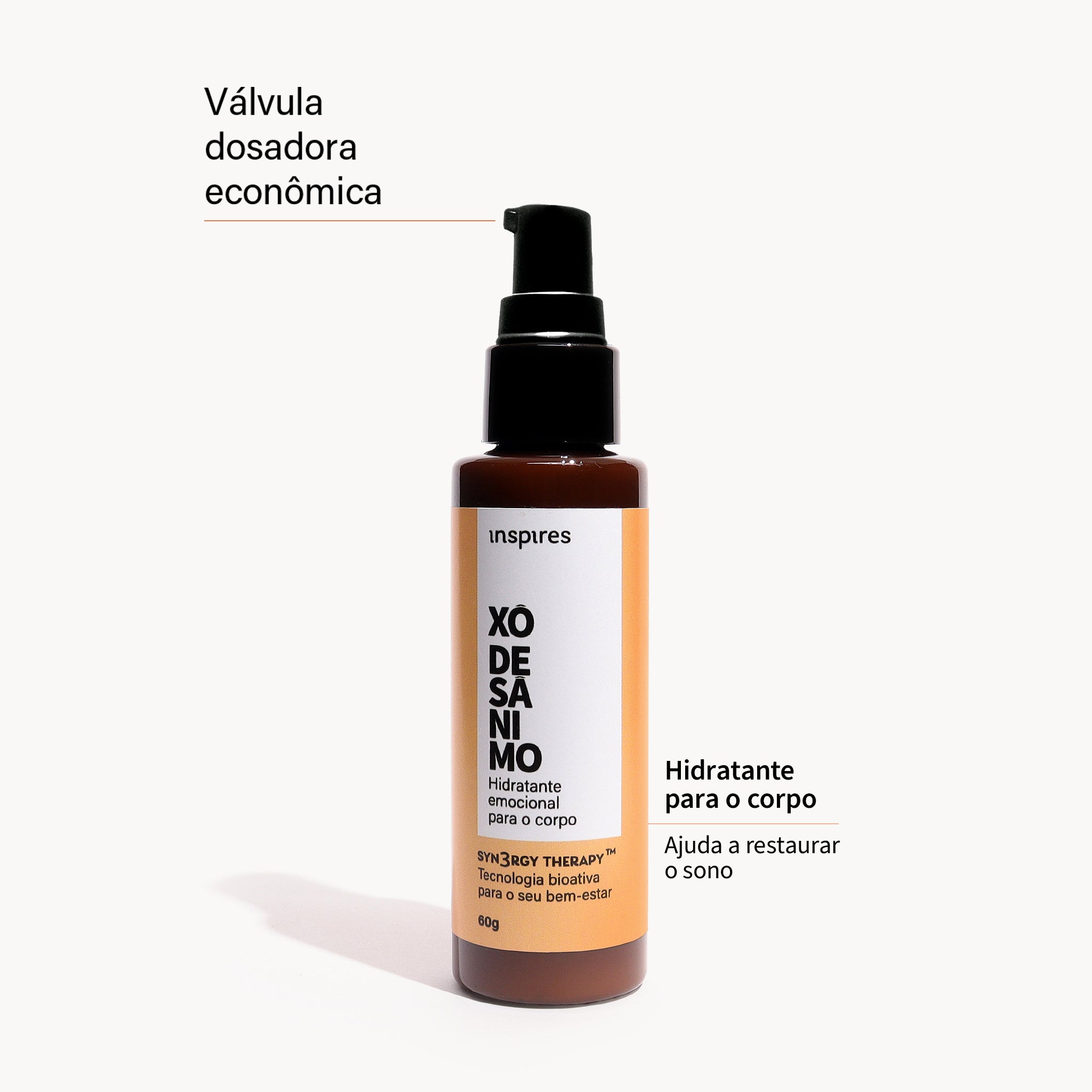 XÔ DESÂNIMO CORPO | Hidratante de bem-estar que eleva o ânimo e a disposição