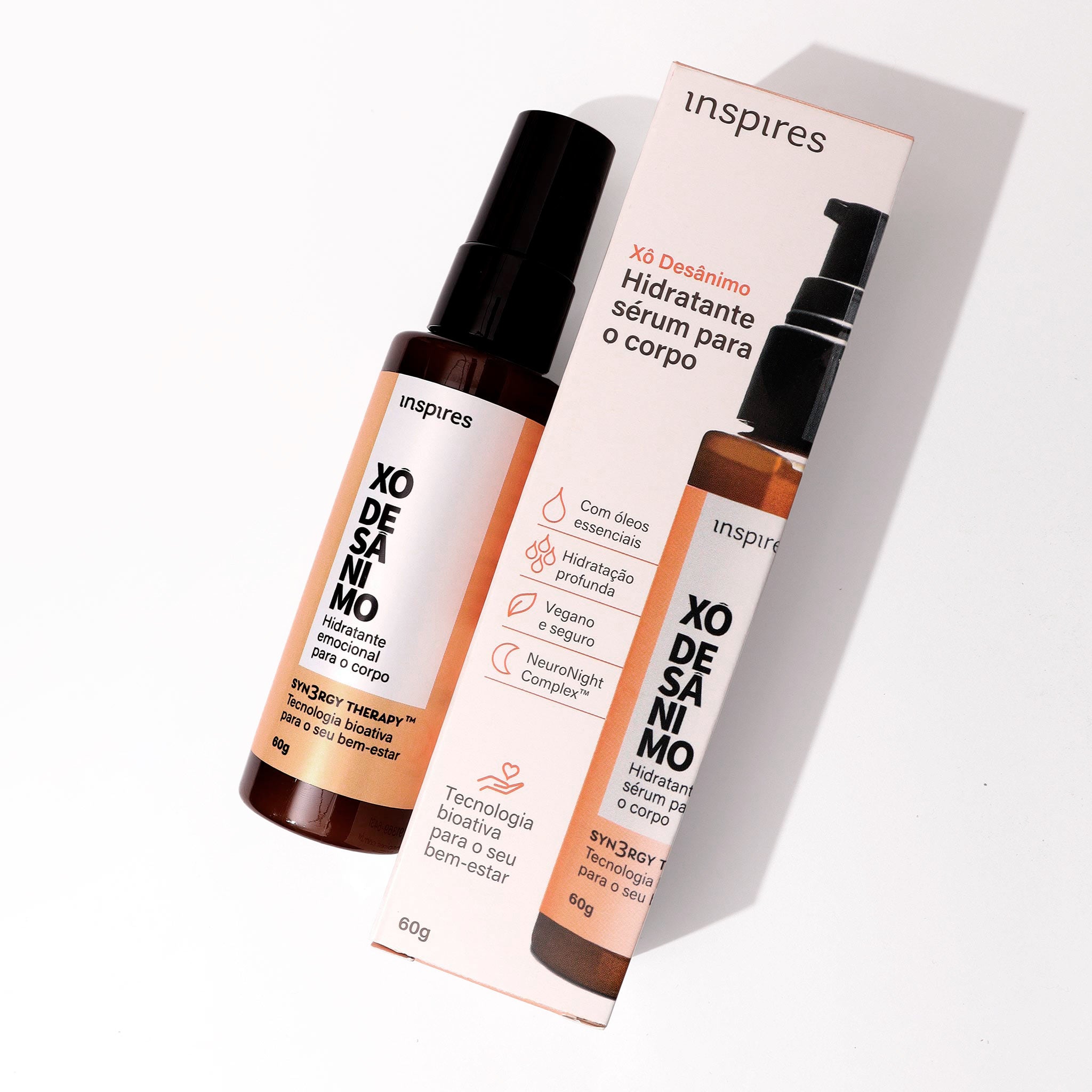 XÔ DESÂNIMO | Hidratante sensorial para o corpo com blend de óleos essenciais energizantes