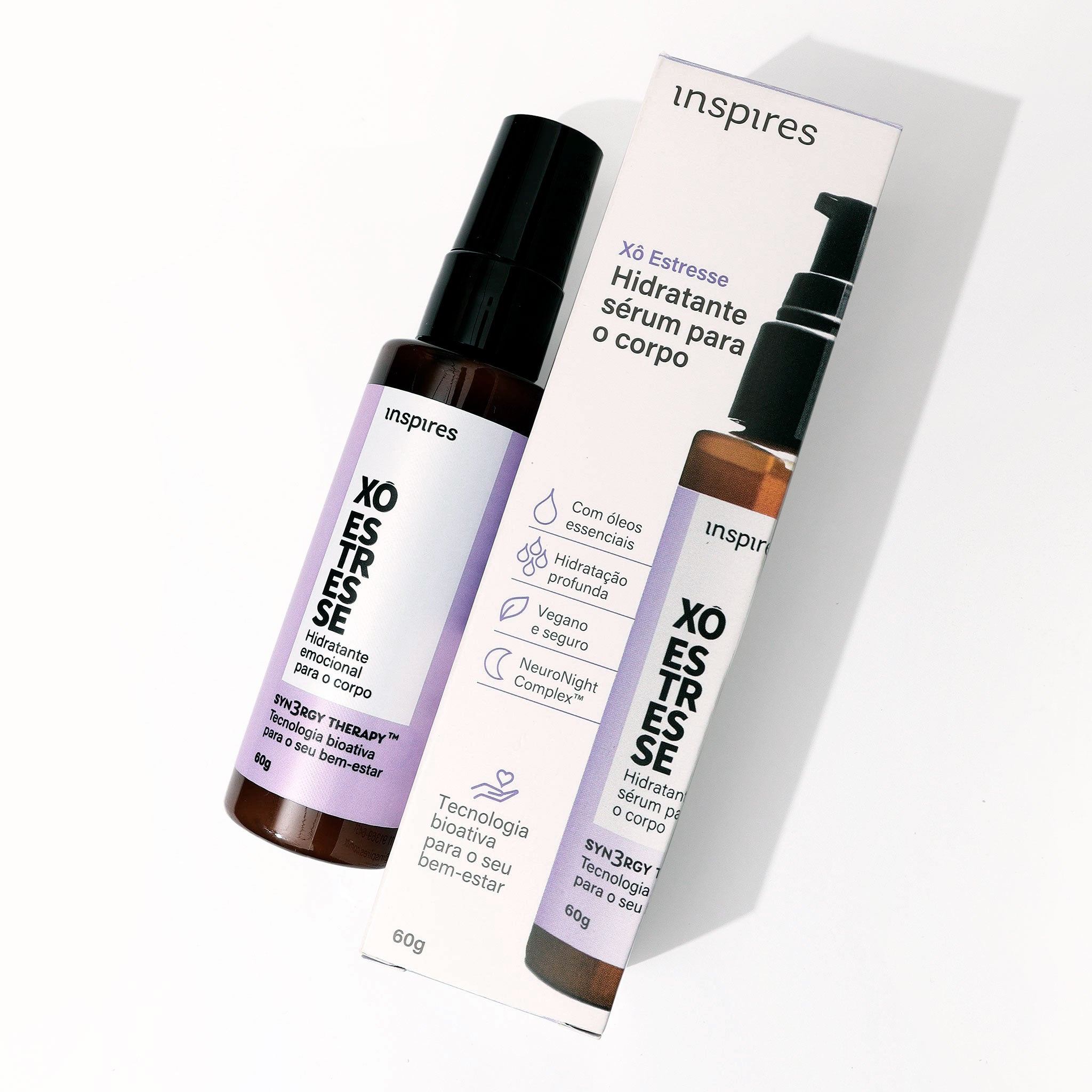 XÔ ESTRESSE | Hidratante sensorial para o corpo com blend de óleos essenciais relaxantes