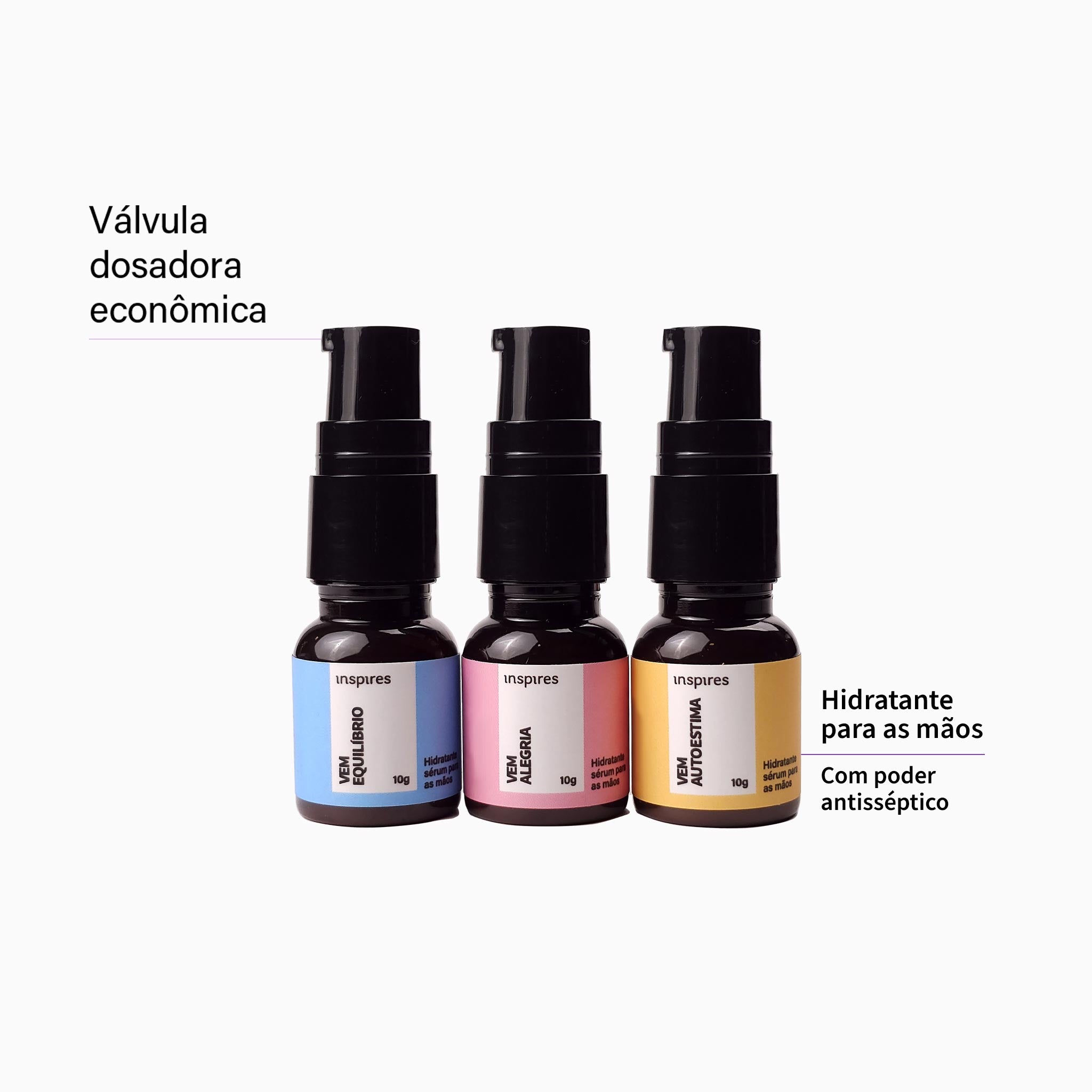 TRIO MINI VEM | Hidratantes de mãos que promovem bem-estar