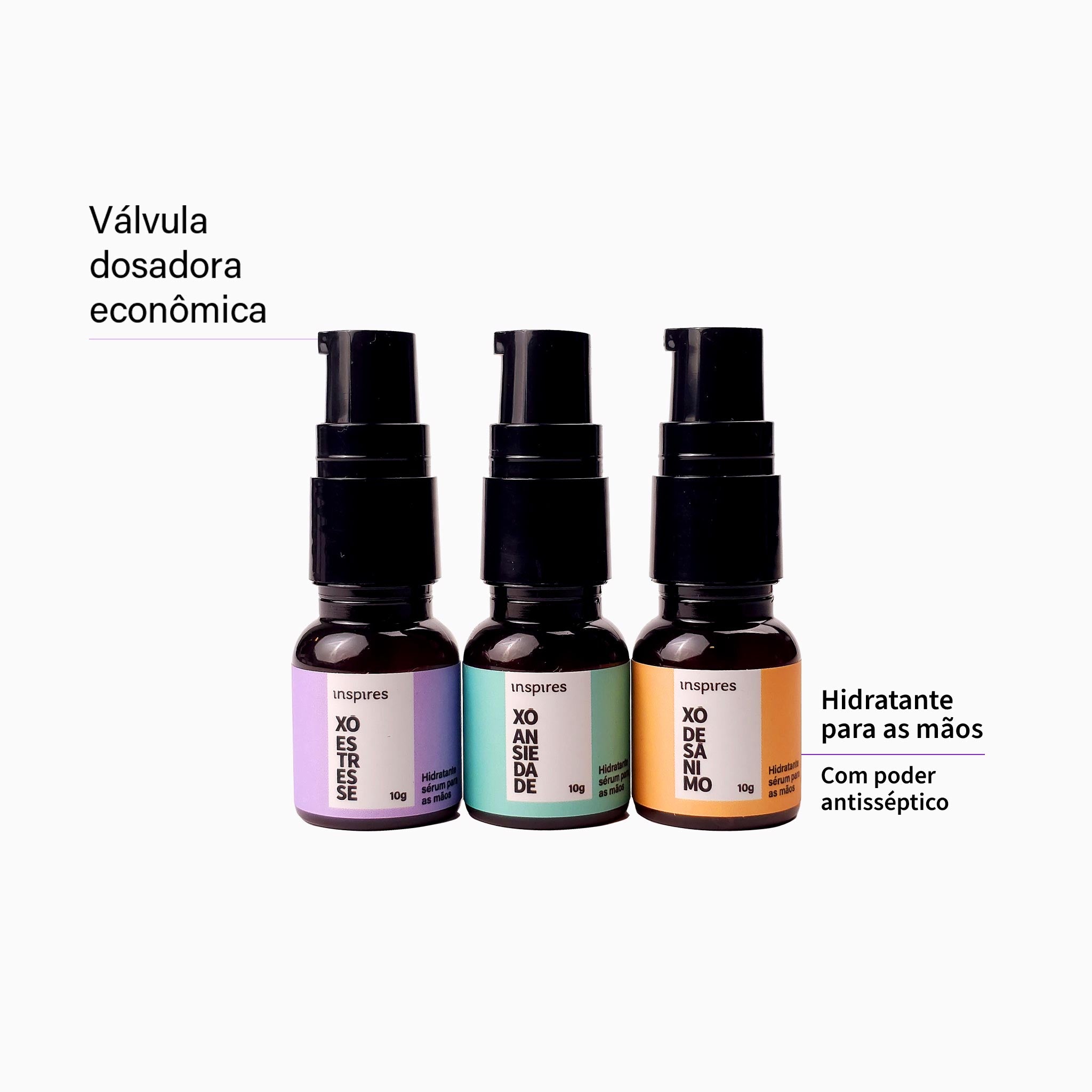 TRIO MINI XÔ | Hidratantes de mãos que promovem alívio emocional