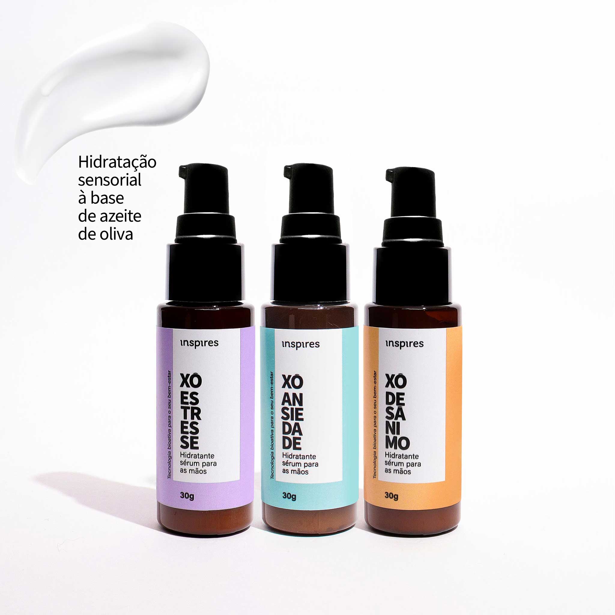 TRIO XÔ | Hidratantes sensoriais para as mãos com blend de óleos essenciais para o bem-estar