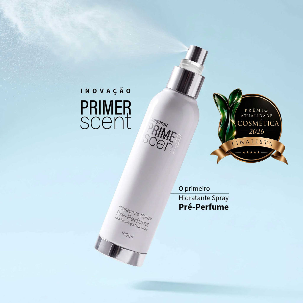 PRIMER SCENT 100ml | INOVAÇÃO: O primeiro hidratante pré-perfume em spray