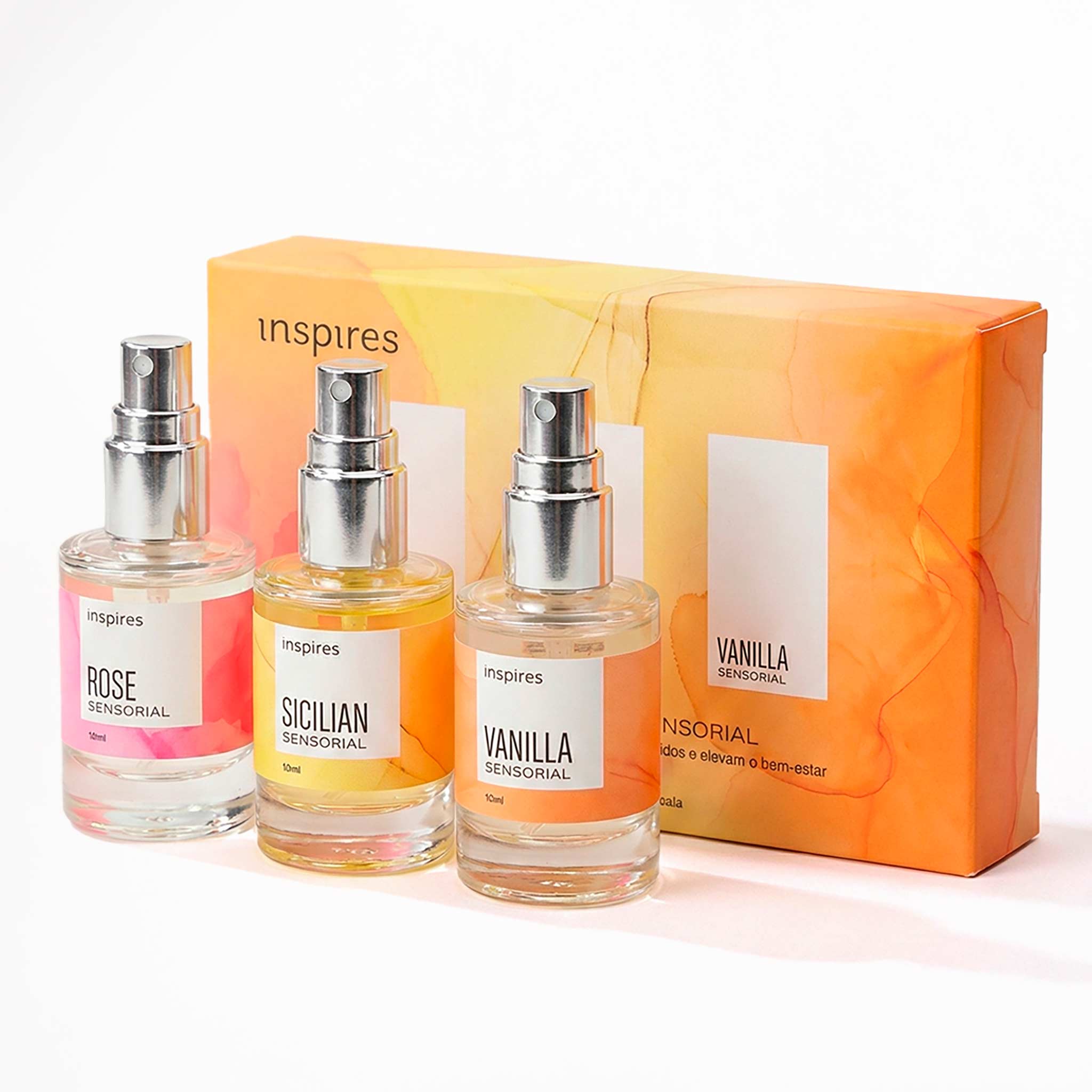 COLEÇÃO MINI SENSORIAL | EMBALAGEM DE PRESENTE | Perfumes sensoriais desenvolvidos com Neurociência que elevam o bem-estar.