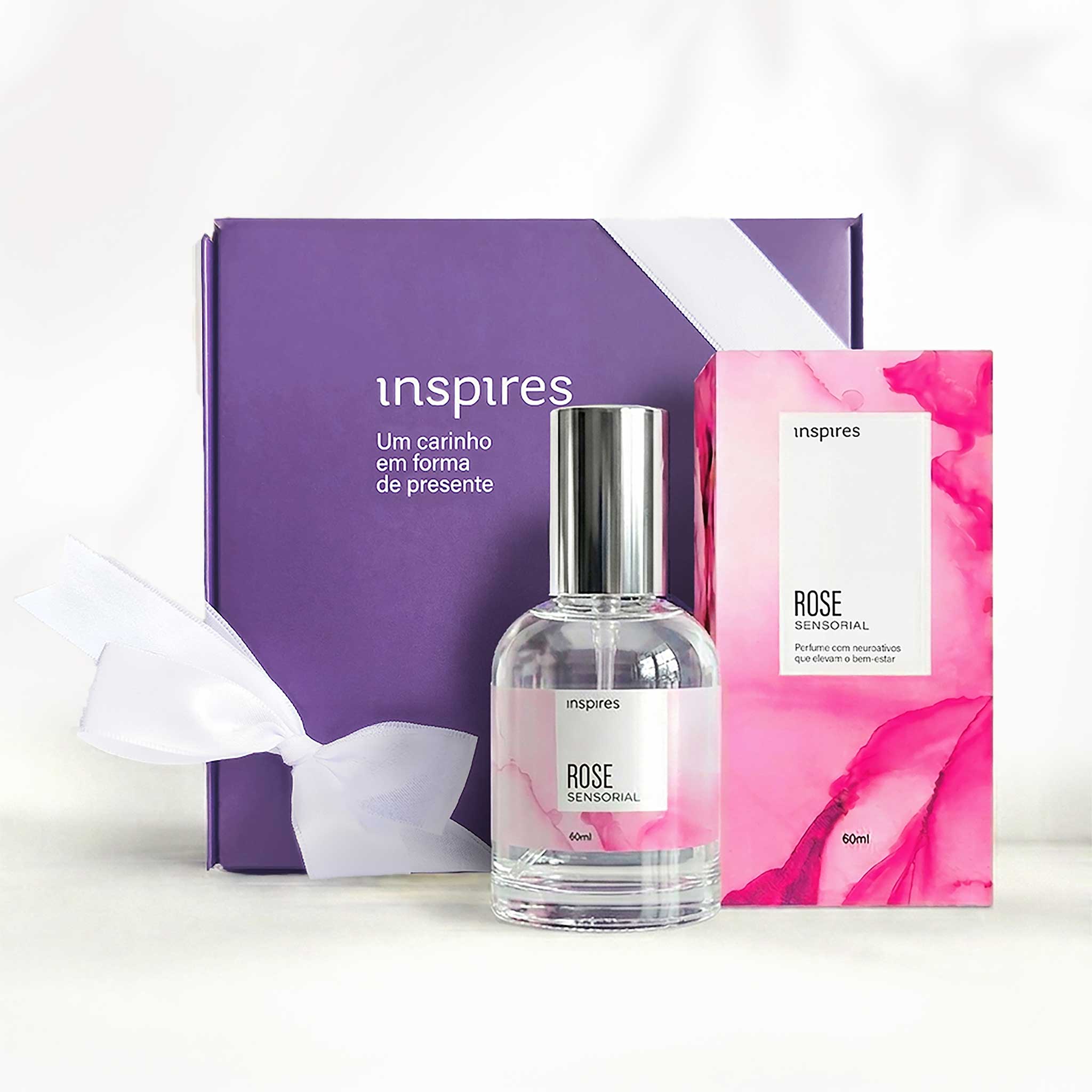 ROSE SENSORIAL 60ml | EMBALAGEM DE PRESENTE | Perfume floral moderno que utiliza a Neurociência. Amplia a presença e o bem-estar.
