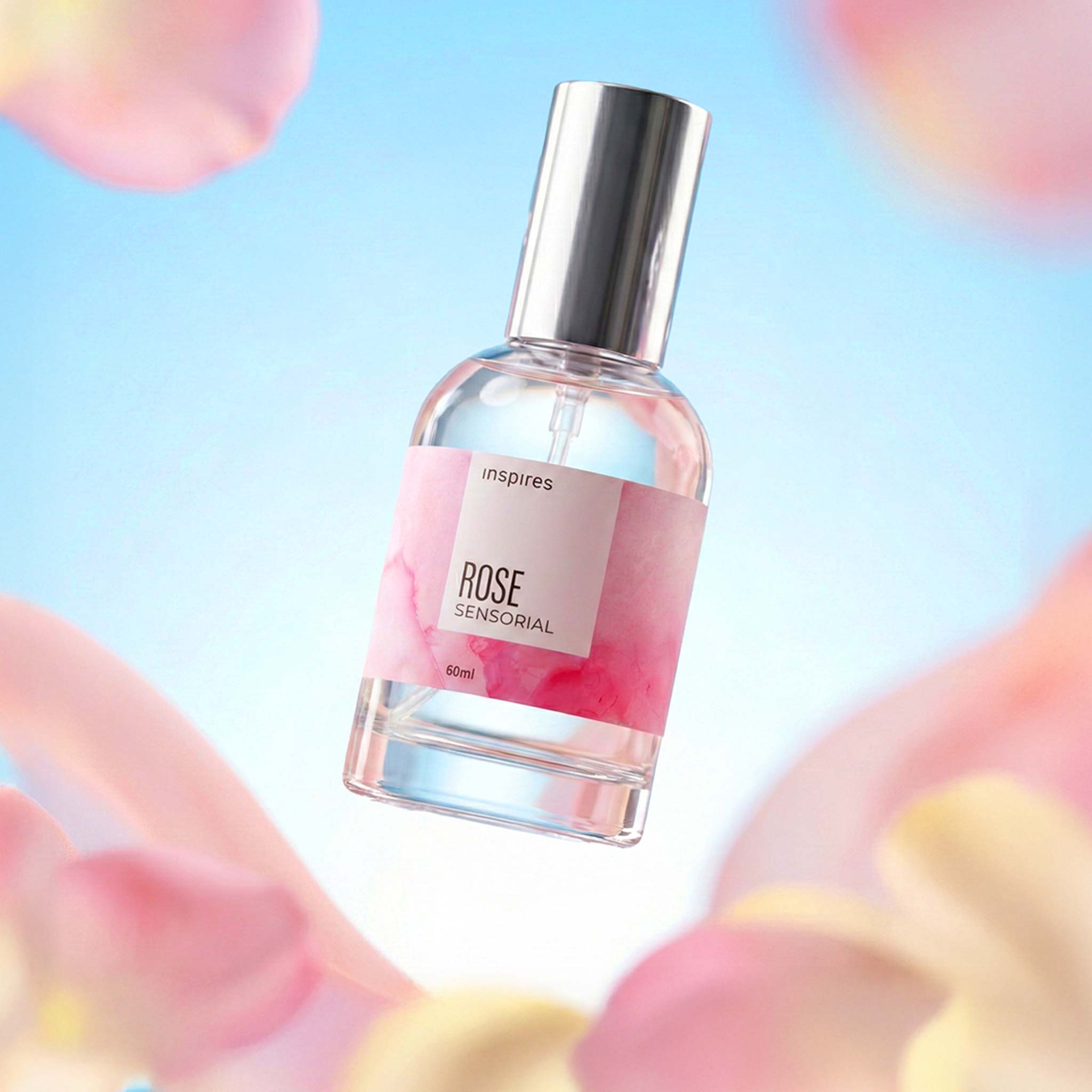 ROSE SENSORIAL 60ml | Perfume floral moderno que utiliza a Neurociência. Fresco aveludado aflora a presença e o bem-estar.