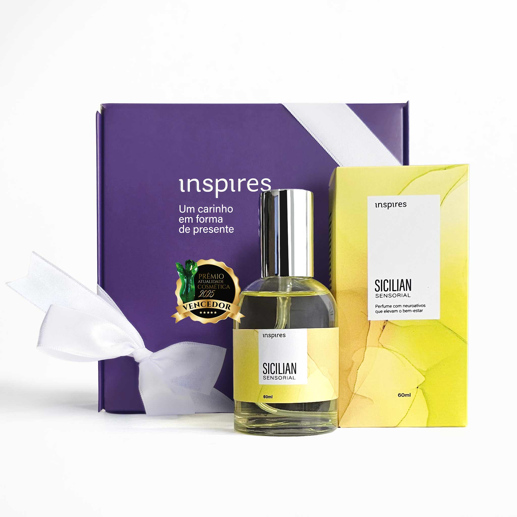SICILIAN SENSORIAL60ml | EMBALAGEM DE PRESENTE | PERFUME PREMIADO, é um cítrico exuberante que utiliza a Neurociência e eleva a energia.