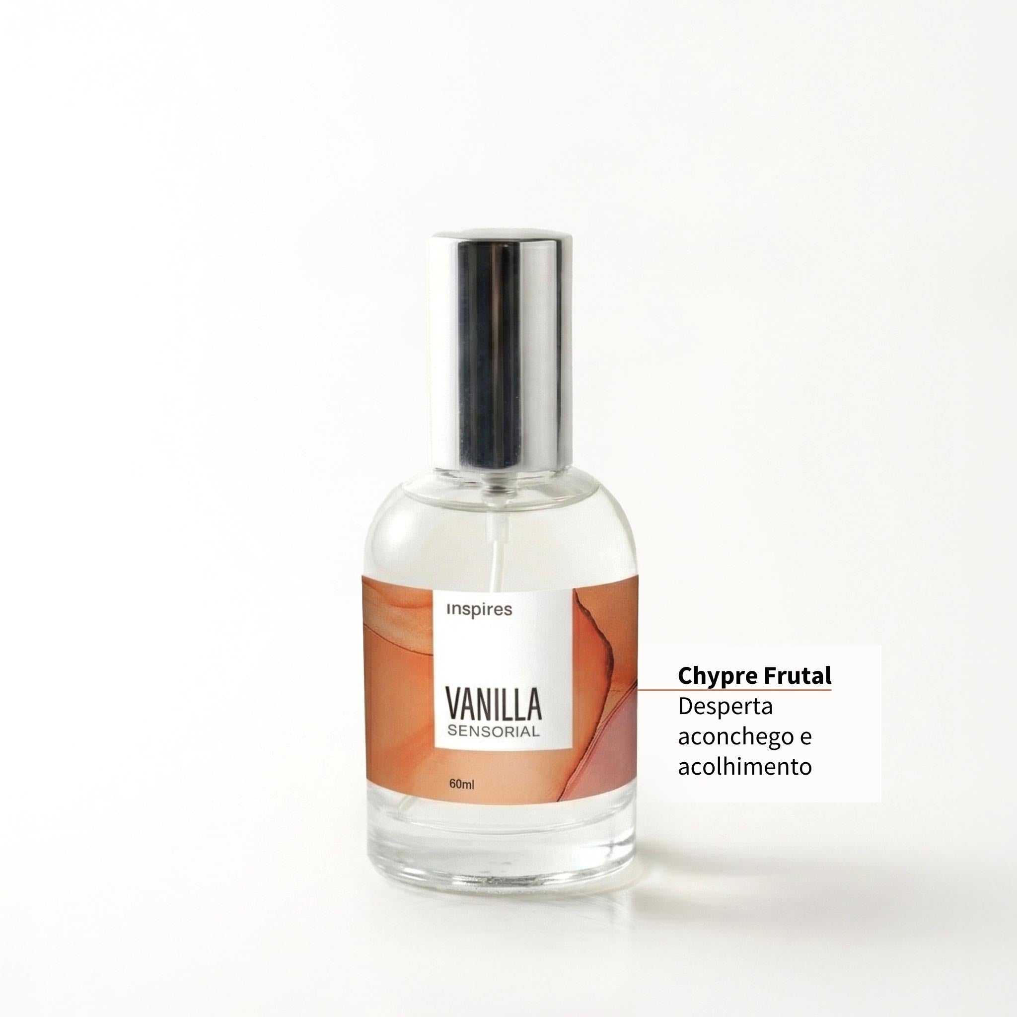 VANILLA SENSORIAL 60ml | Perfume sofisticado que utiliza a Neurociência. Envolve a pele e traz sensações de aconchego.