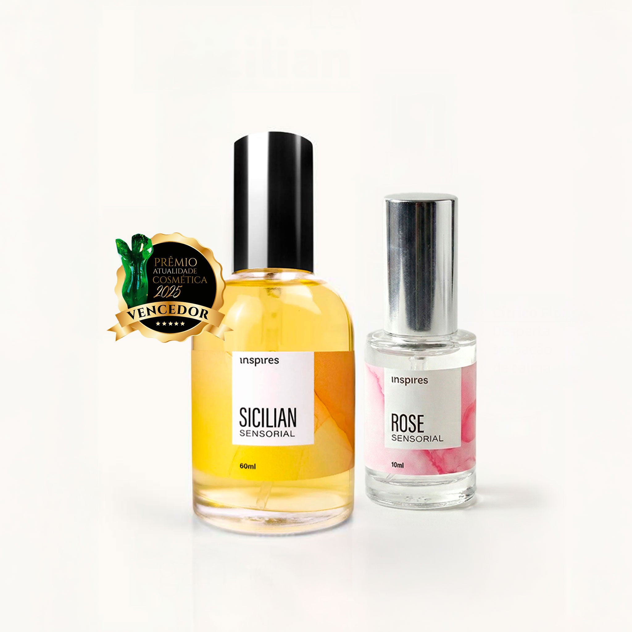 KIT SICILIAN SENSORIAL 60ml + ROSE SENSORIAL 10ml [EMBALAGEM DE PRESENTE] | ENERGIA + PRESENÇA
