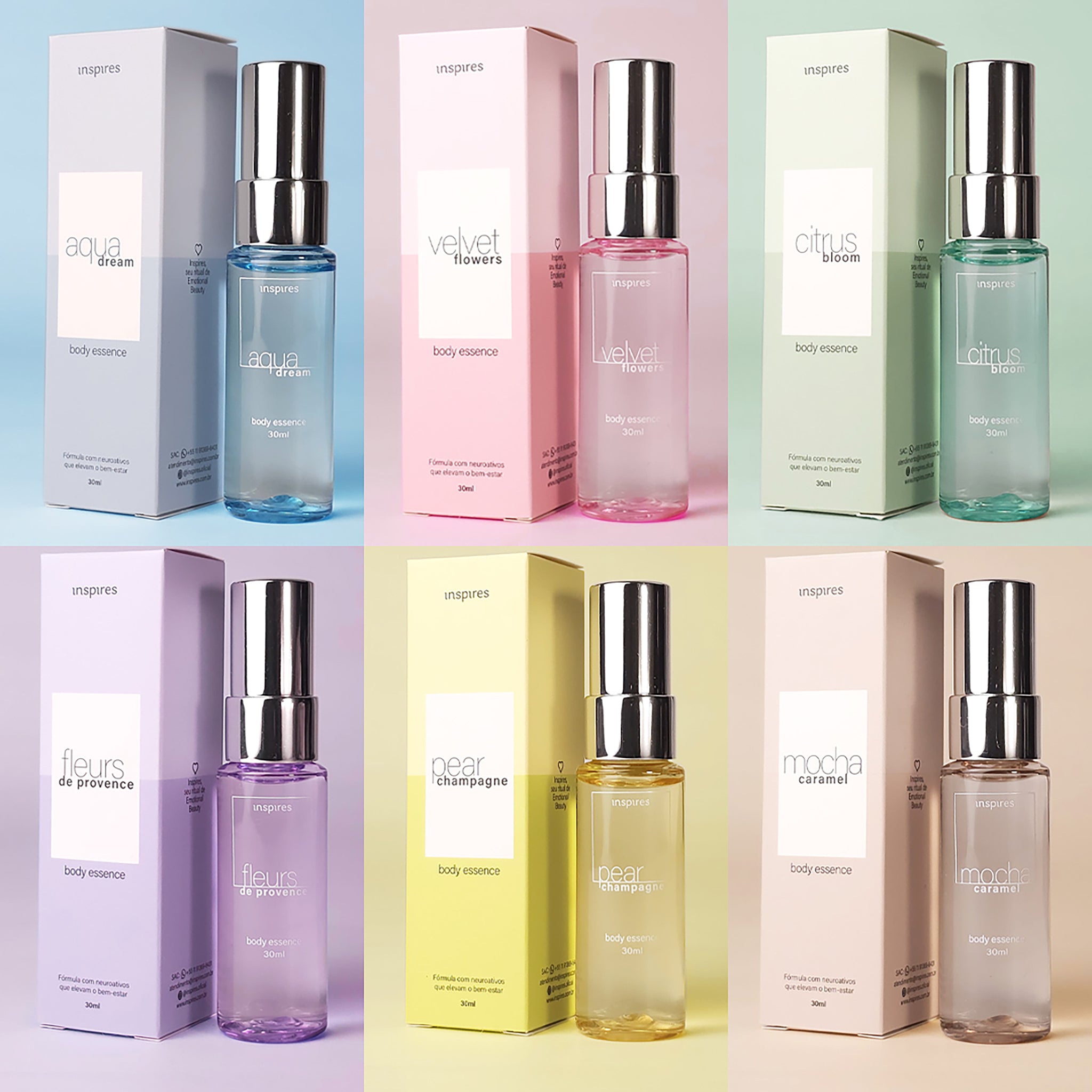 COLEÇÃO FLOW | 6 Body Essences | Oferta Limitada: LEVE 6 E PAGUE 3