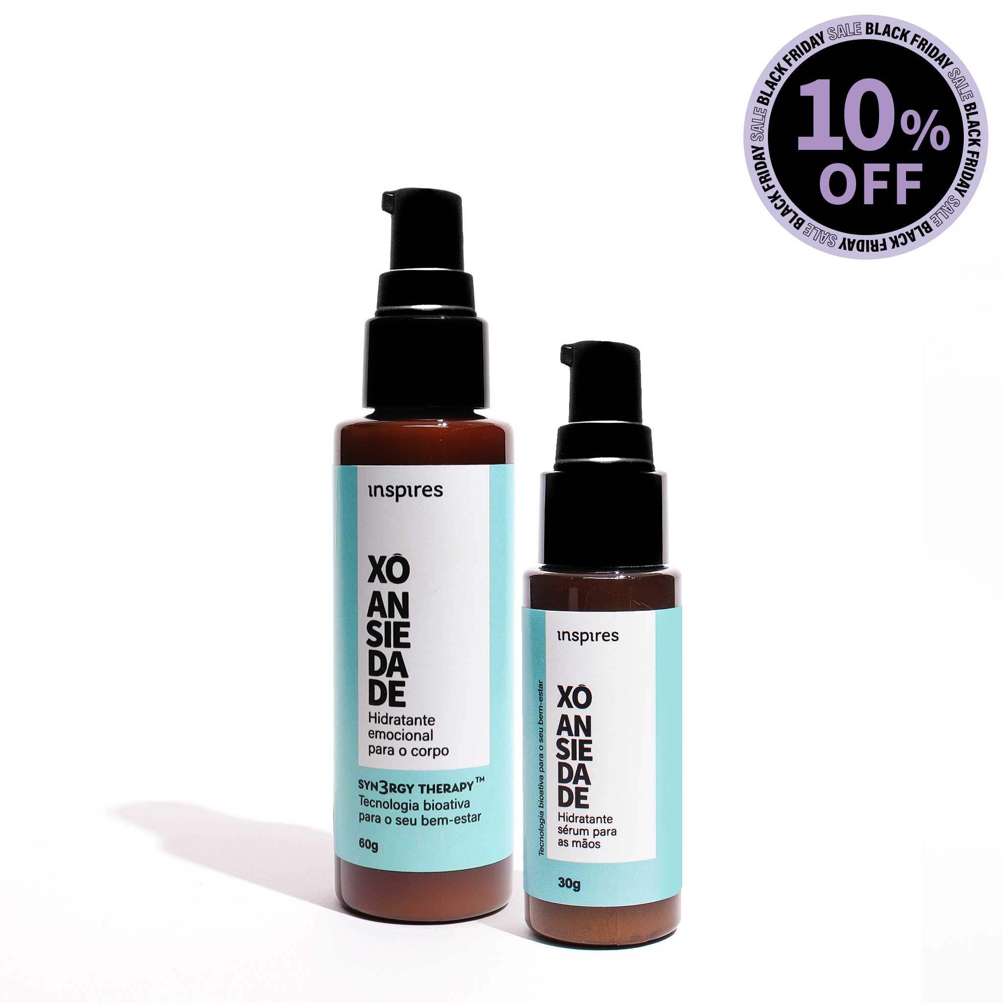 DUPLA XÔ ANSIEDADE | Hidratantes (mãos e corpo) que promovem alívio da ansiedade