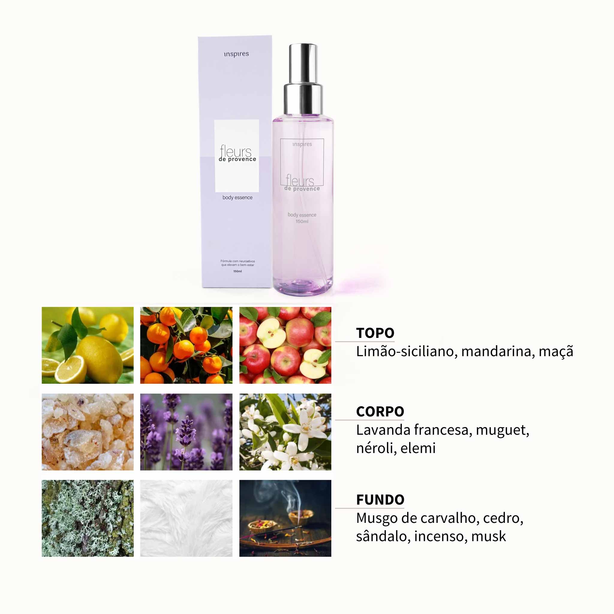 FLEURS DE PROVENCE 150ml | Body Essence que traz serenidade e paz. Desenvolvido com Neurociência.