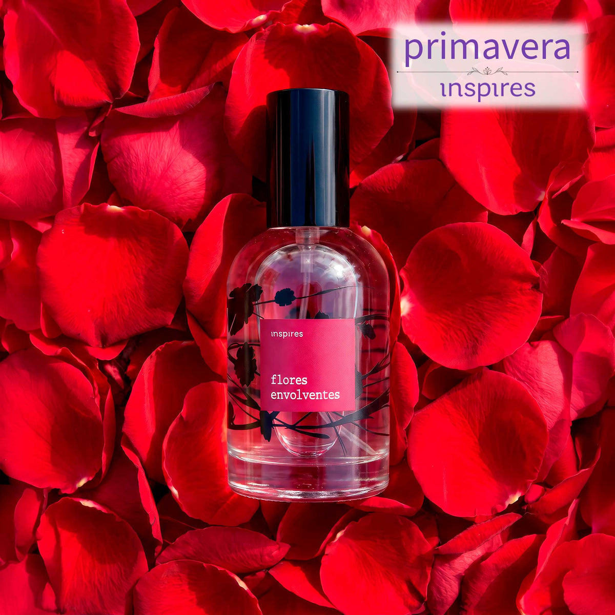 FLORES POÉTICAS ENVOLVENTES | Perfume Aveludado Floral  60 ml | Uma fragrância que aquece,  envolve e seduz.