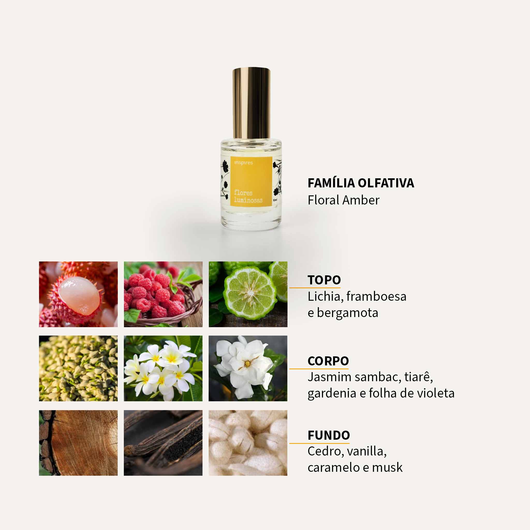FLORES POÉTICAS LUMINOSAS | Perfume Solar Floral - 60 ML |[EMBALAGEM PARA PRESENTE]  Uma fragrância radiante, paradisíaca. (Cópia)