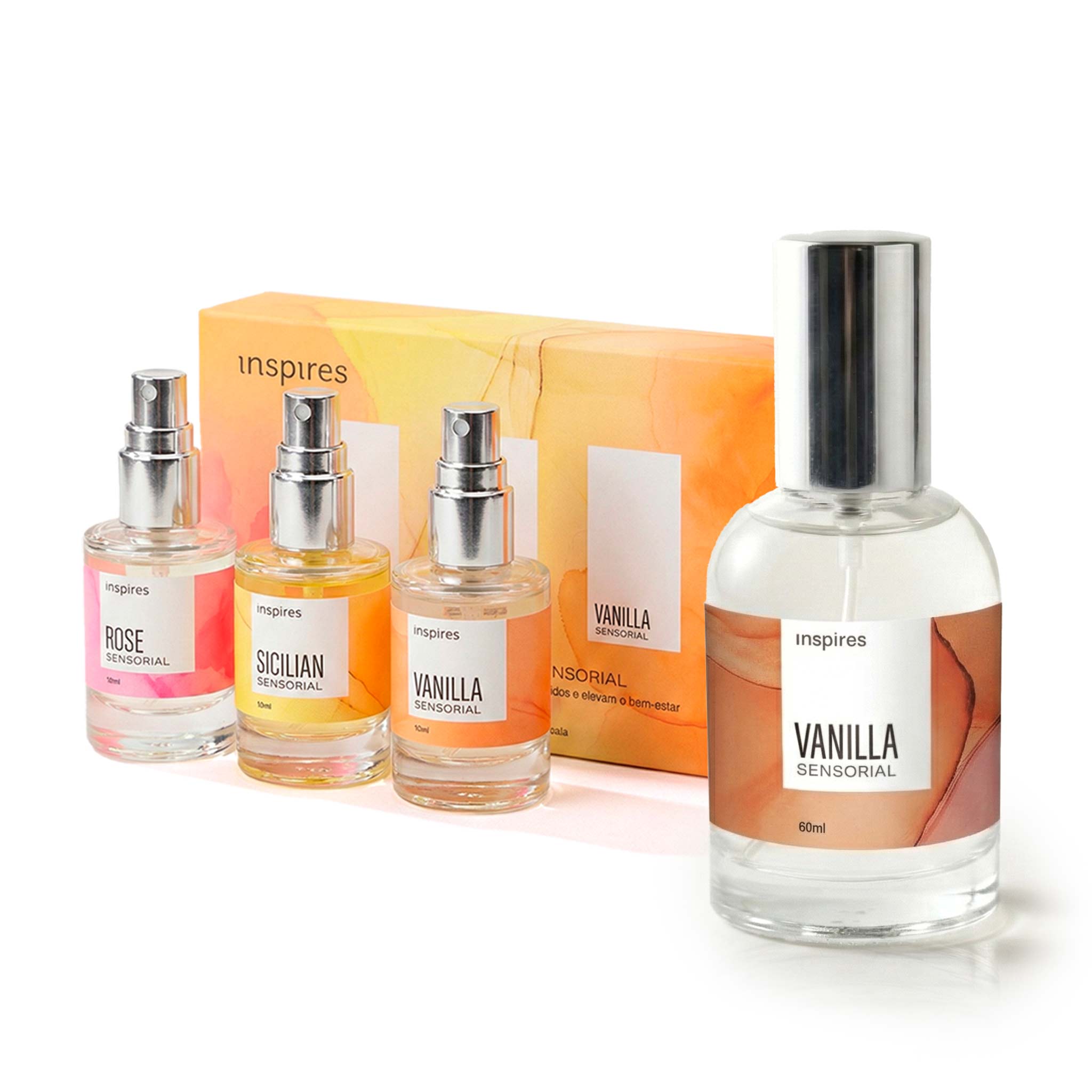KIT COLEÇÃO MINI SENSORIAL e VANILLA 60ml | Perfumes sensoriais desenvolvidos com Neurociência.
