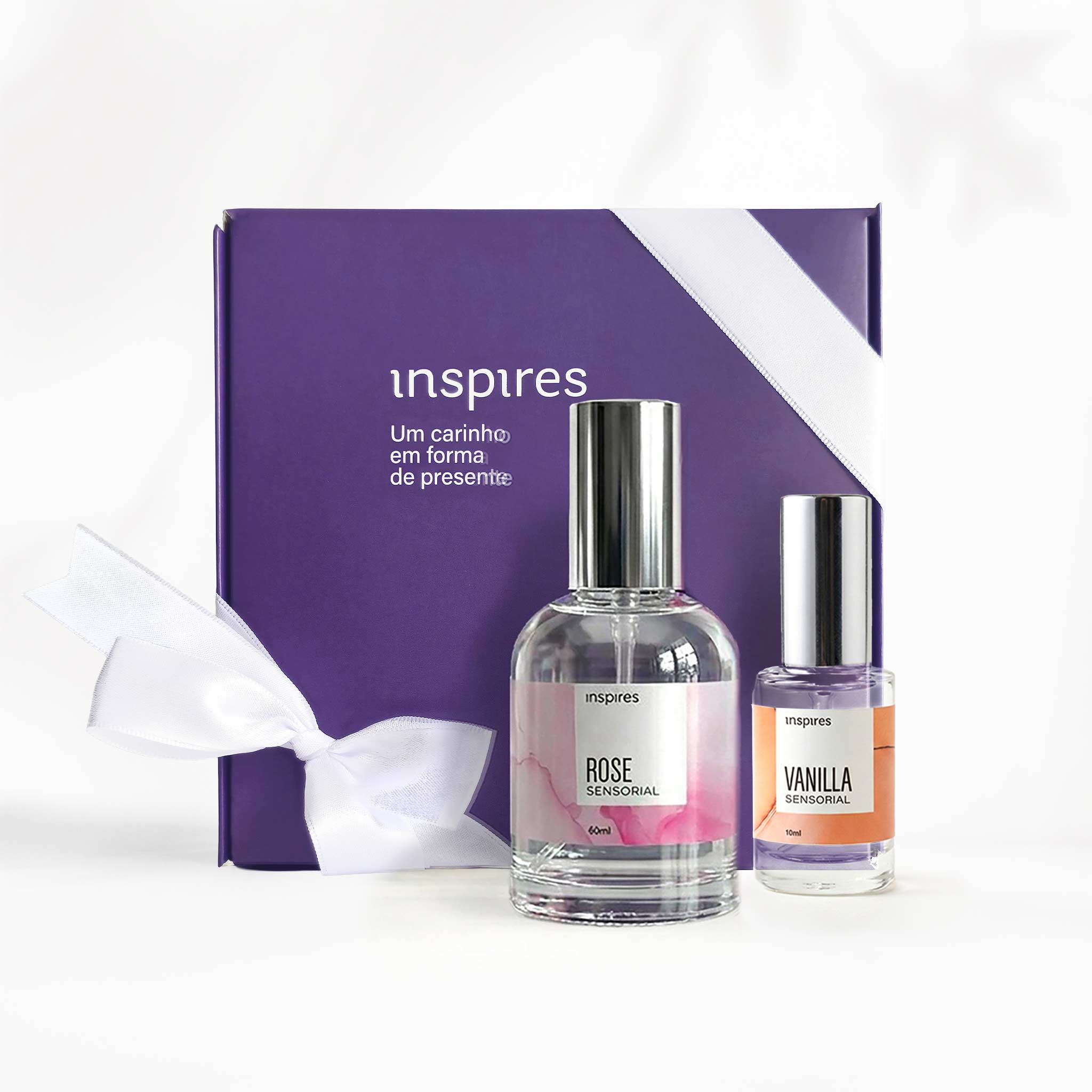 KIT ROSE SENSORIAL 60ml +VANILLA SENSORIAL 10ml [EMBALAGEM DE PRESENTE] | Sensualidade Irresistível