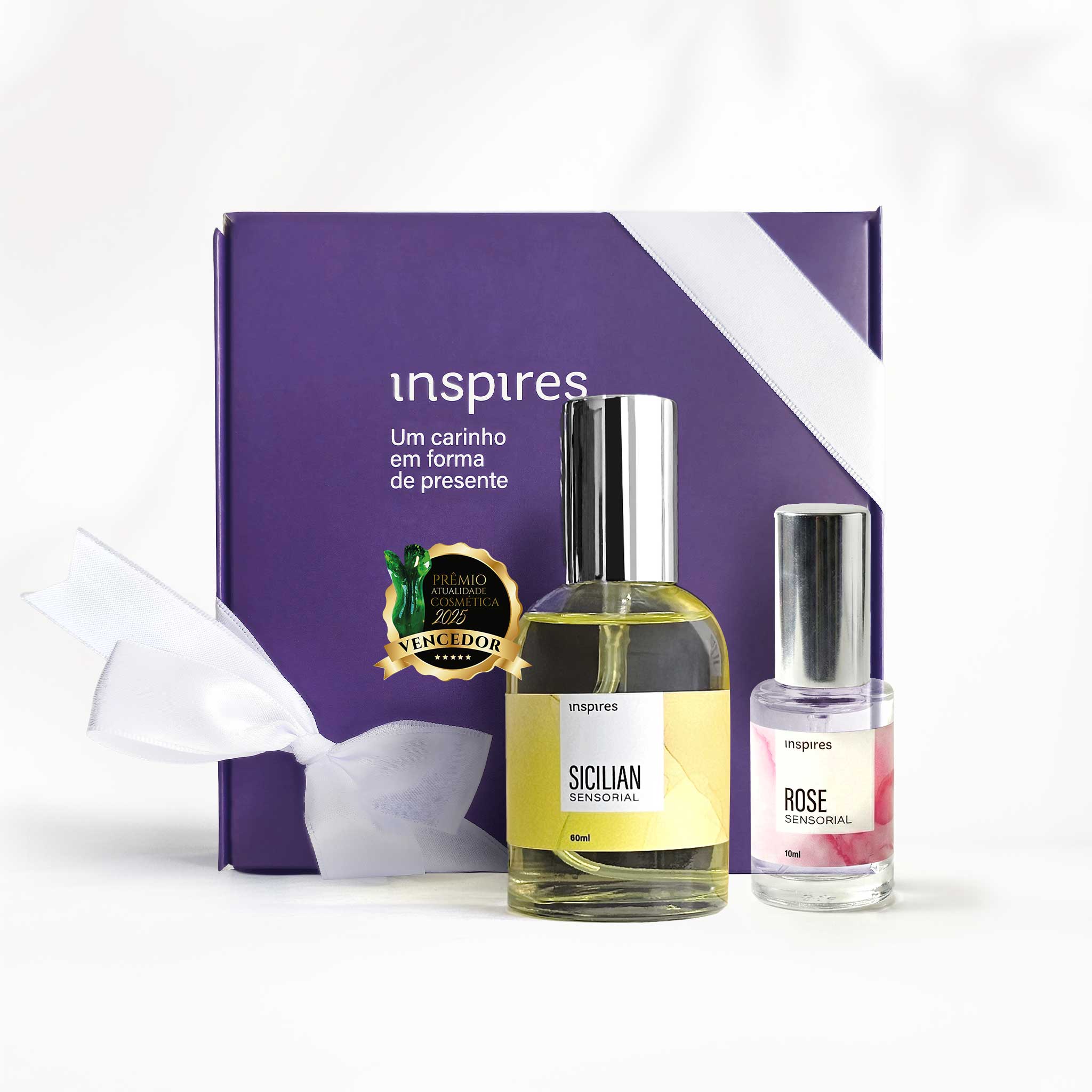 KIT SICILIAN SENSORIAL 60ml + ROSE SENSORIAL 10ml [EMBALAGEM DE PRESENTE] | ENERGIA + PRESENÇA