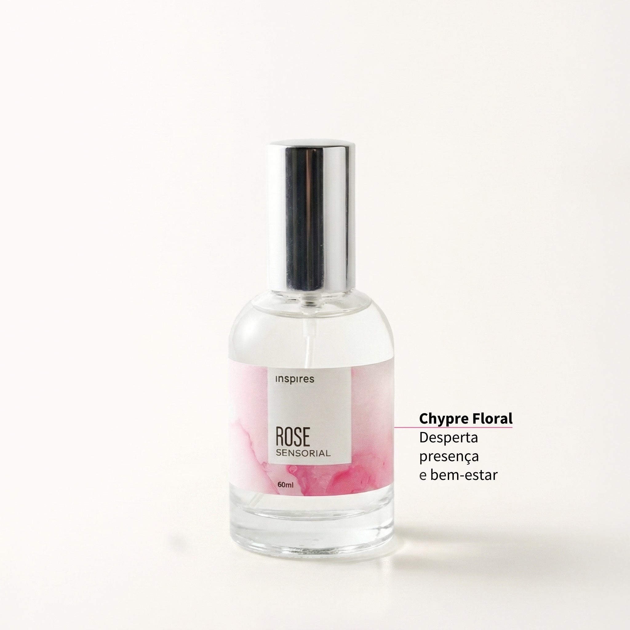 ROSE SENSORIAL | 60ml Perfume floral moderno que utiliza a Neurociênci