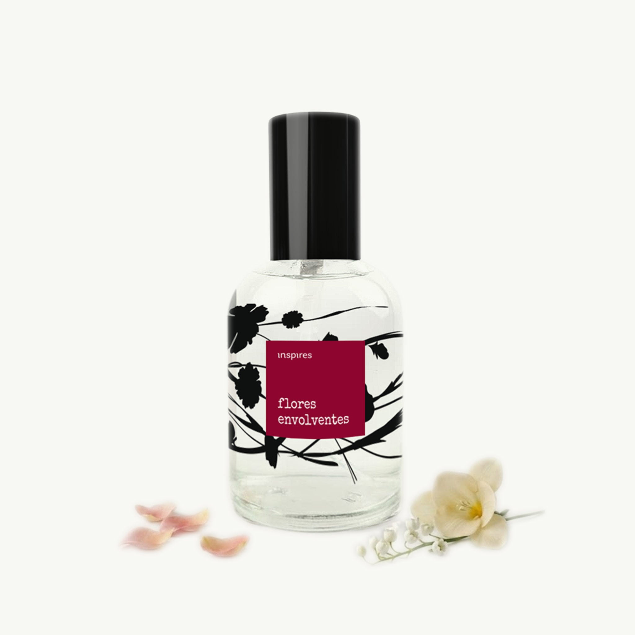 FLORES POÉTICAS ENVOLVENTES | Perfume Aveludado Floral  60 ml | Uma fragrância que aquece,  envolve e seduz.
