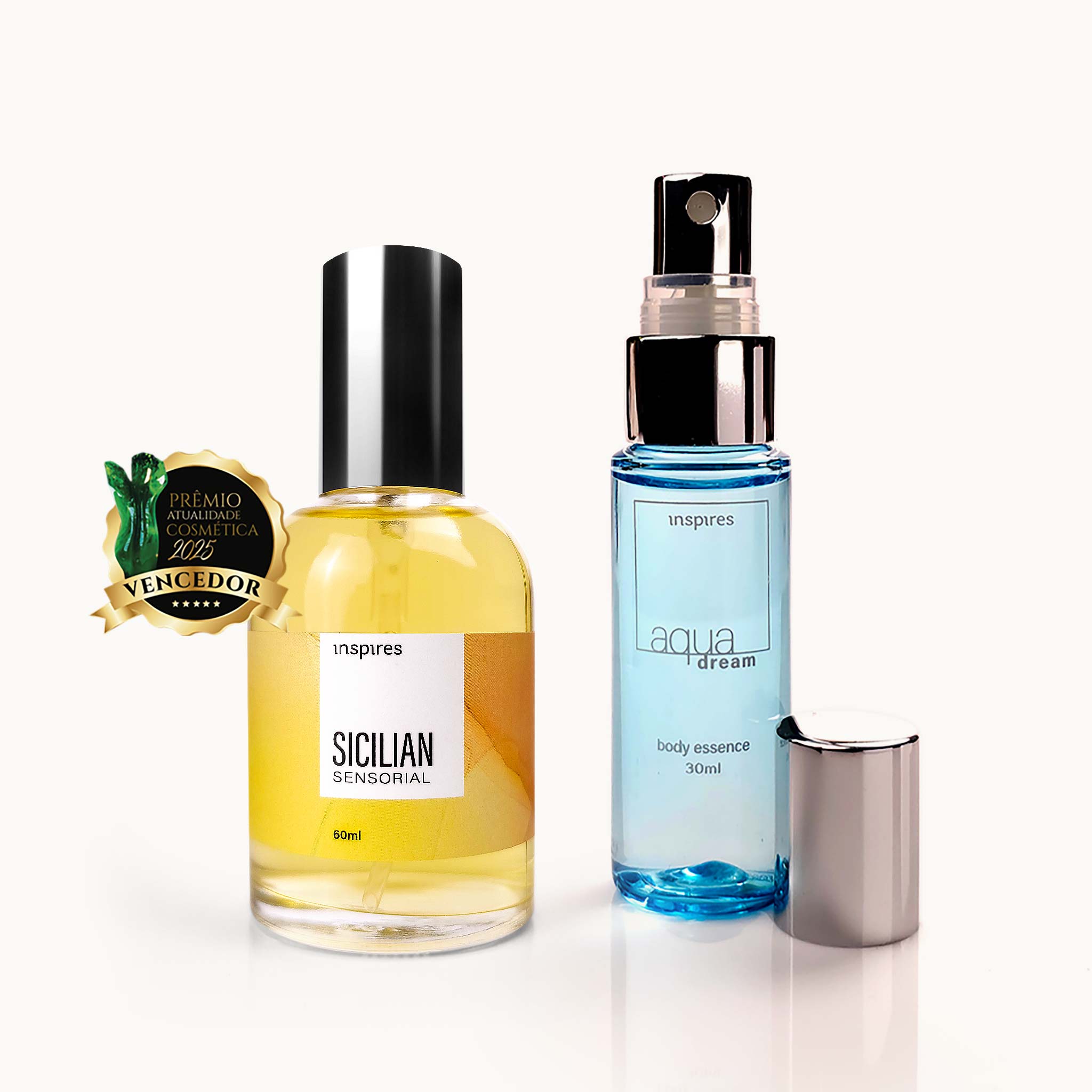 KIT SICILIAN SENSORIAL 60ml + AQUA DREAM 30ml [EMBALAGEM DE PRESENTE] | FRESCOR EM DOSE DUPLA