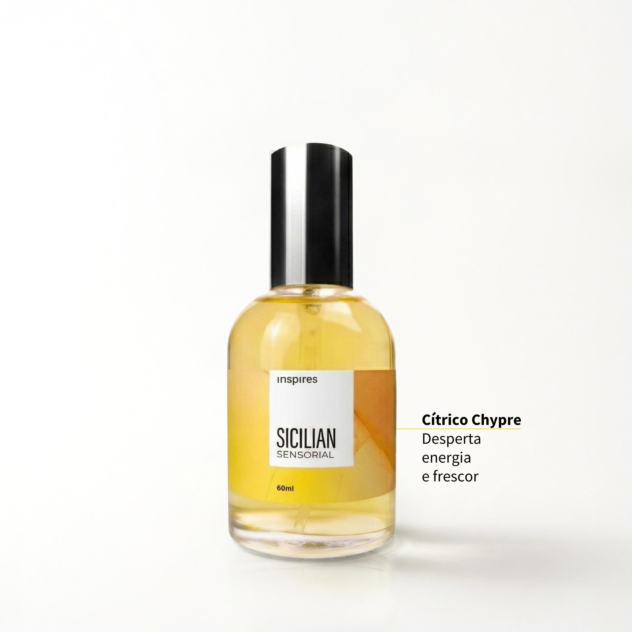 SICILIAN SENSORIAL 60ml | Perfume Vencedor, é um cítrico exuberante que utiliza a Neurociência e eleva a energia e o bem-estar.