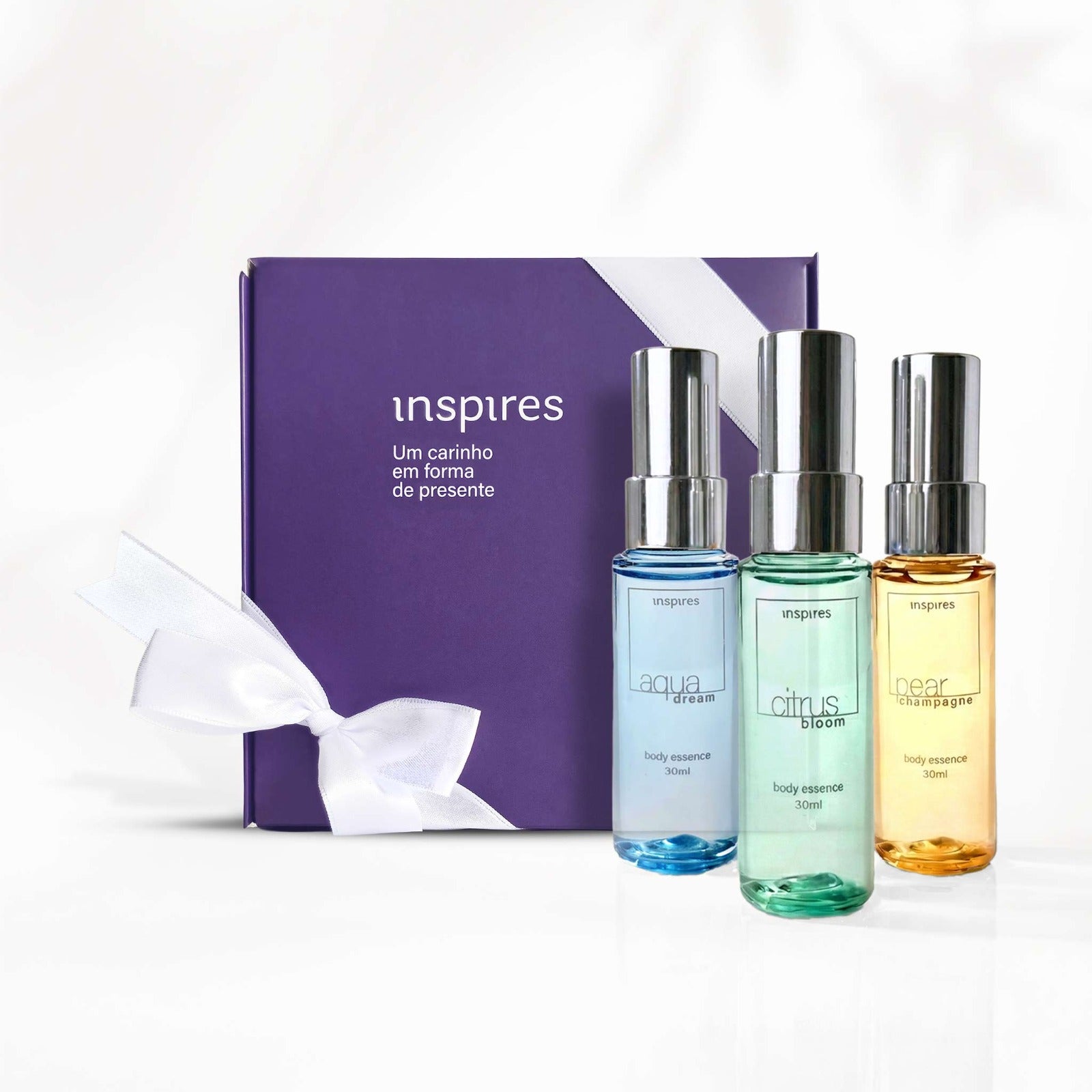 COLEÇÃO FAVORITOS [Embalagem de Presente] 3 BODY ESSENCES deliciosamente refrescantes, desenvolvidos com Neurociência.