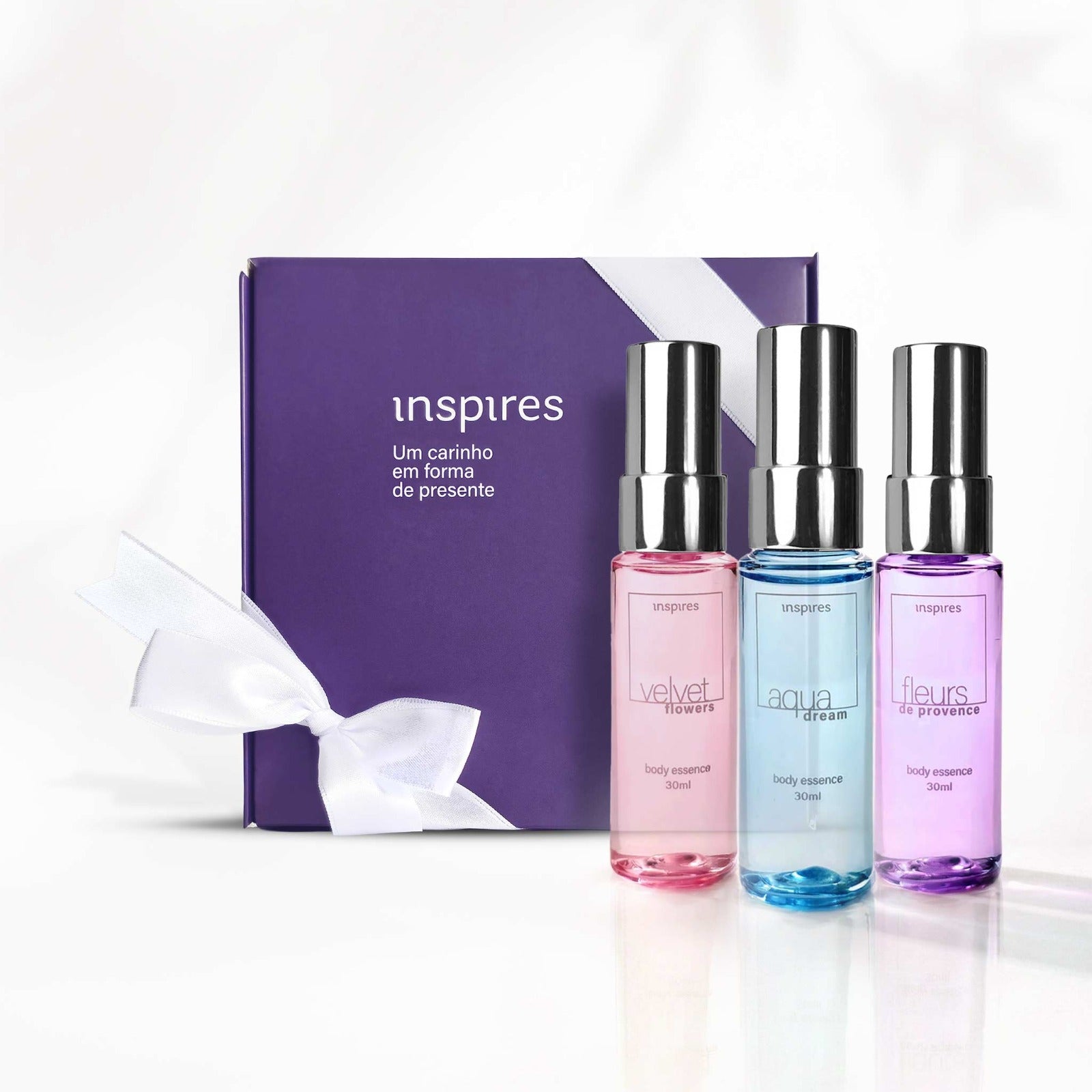 COLEÇÃO DELICADEZA  [Embalagem de Presente]  3 BODY ESSENCES, frescor e suavidade desenvolvidos com Neurociência.