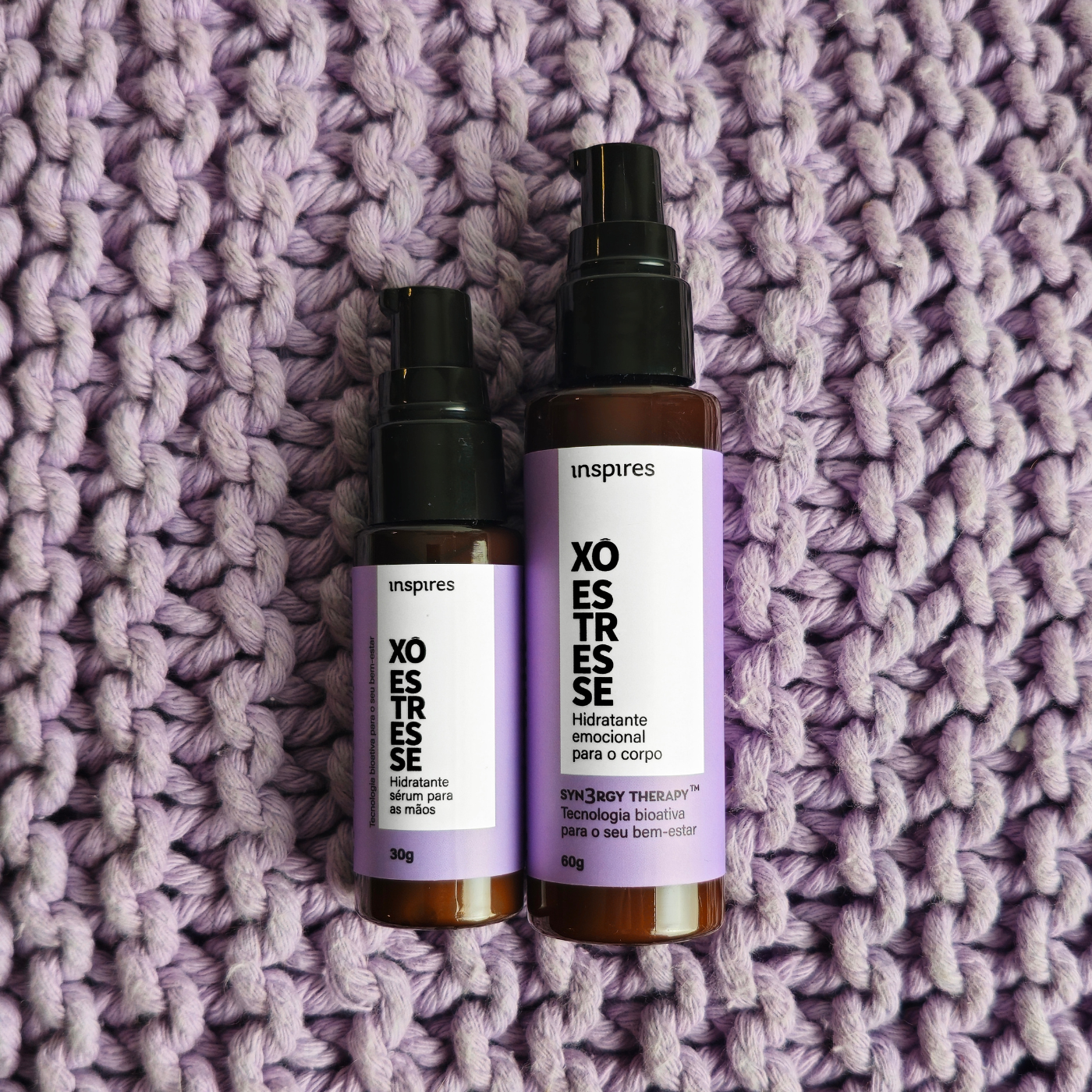 DUPLA XÔ ESTRESSE | Hidratantes de bem-estar que promovem alívio e relaxamento