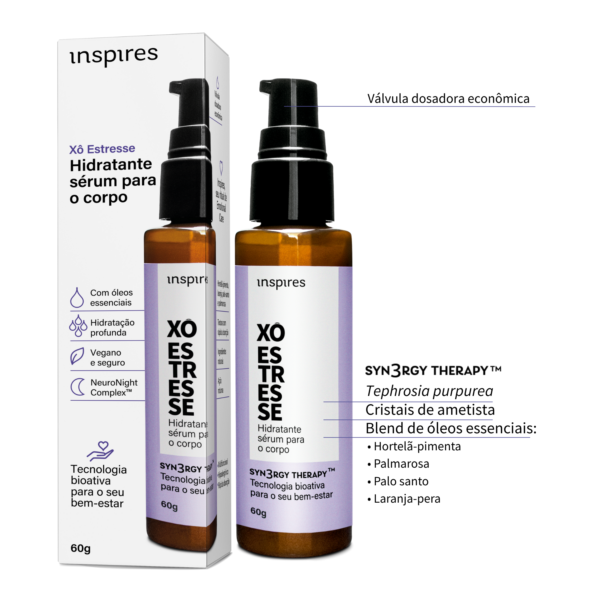 XÔ ESTRESSE CORPO | Hidratante de bem-estar que promove alívio e relaxamento