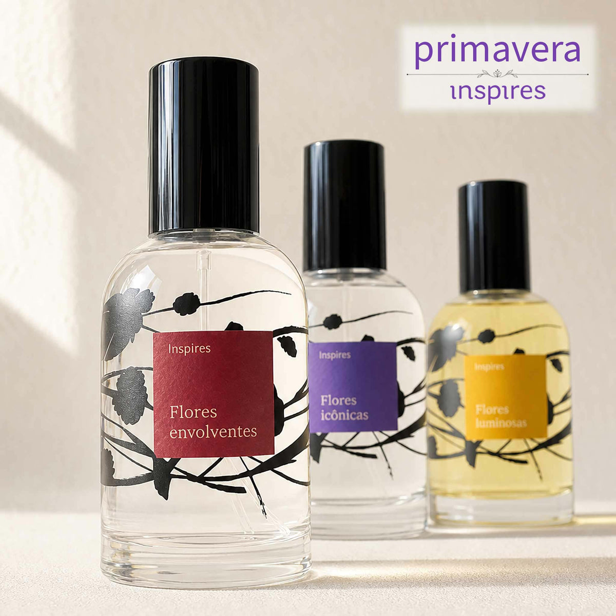 COLEÇÃO FLORES POÉTICAS |  3 perfumes | Um para cada momento|