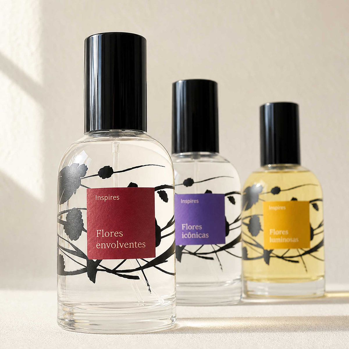 COLEÇÃO FLORES POÉTICAS |  Um jardim de emoções  3 X 60 ml | Um perfume para cada você