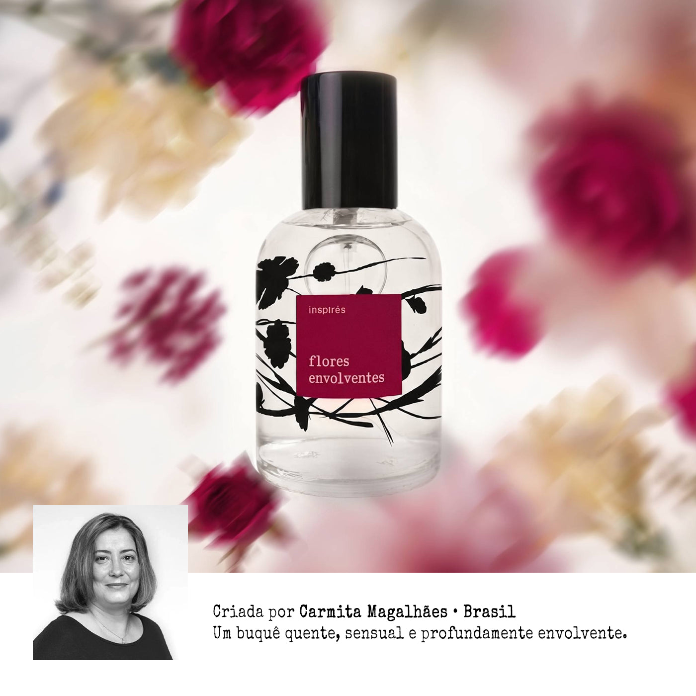 FLORES POÉTICAS ENVOLVENTES | Perfume Aveludado Floral - 60 ML | [EMBALAGEM PARA PRESENTE]  Uma fragrância que aquece,  envolve e seduz (Cópia)